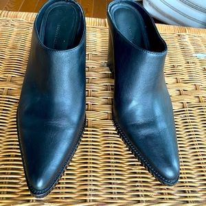 Black “cowboy” mules